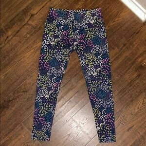 BCG Kids Leggings with Multicolor Dot Pattern